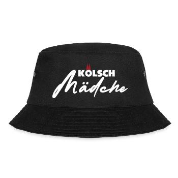 Kölsch Mädche - Bucket Hat - Schwarz - Vorne - Lela (165cm)