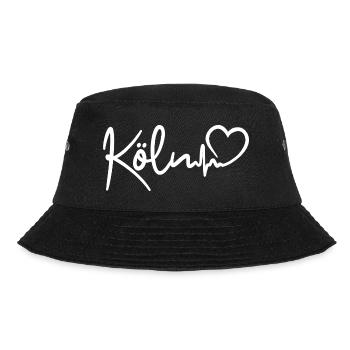 Köln Herzschlag Domstadt Liebe - Bucket Hat - Schwarz - Vorne - Lela (165cm)