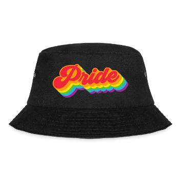 Pride Rainbow LGBTQ Gay Gay CSD - Bucket Hat - black - Front - Lela (165cm)