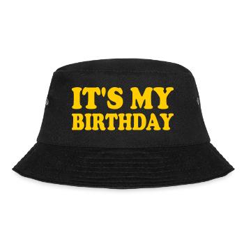 It's my birthday - Bucket Hat - Schwarz - Vorne - Lela (165cm)