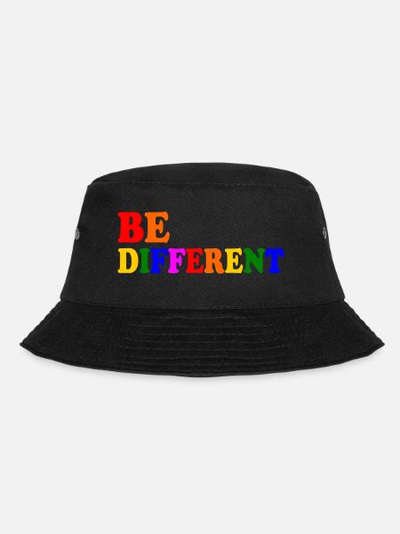 Be different - Bucket Hat - Schwarz