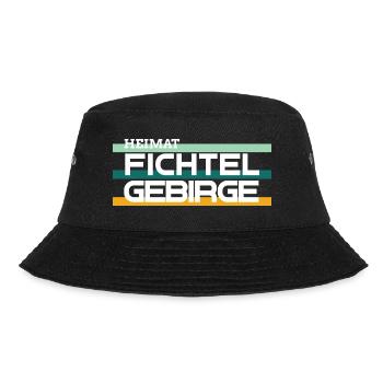 Heimat Fichtelgebirge retro - Bucket Hat - Schwarz - Vorne - Lela (165cm)