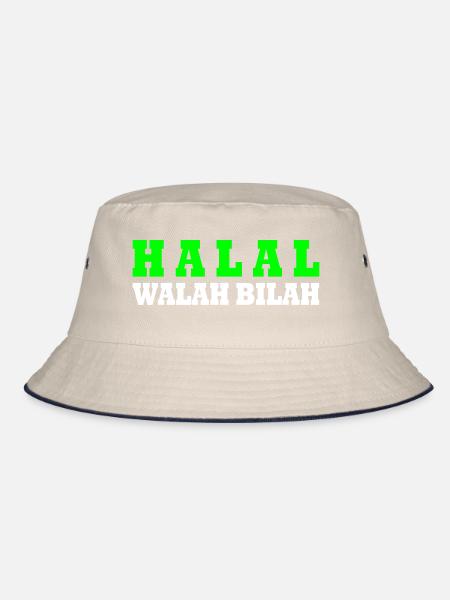 Halal - Bucket Hat - Natur/Navy - Vorne
