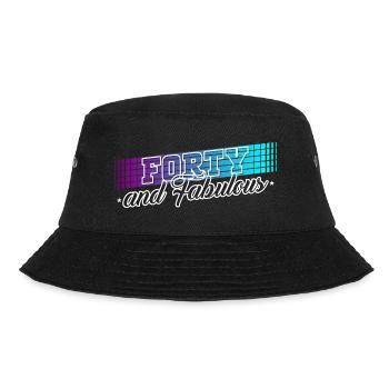 40th Birthday Gift Birthday Quote 40 Years - Bucket Hat - black - Front - Lela (165cm)