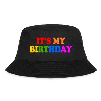 Its my birthday - Bucket Hat - black - Front - Lela (165cm)