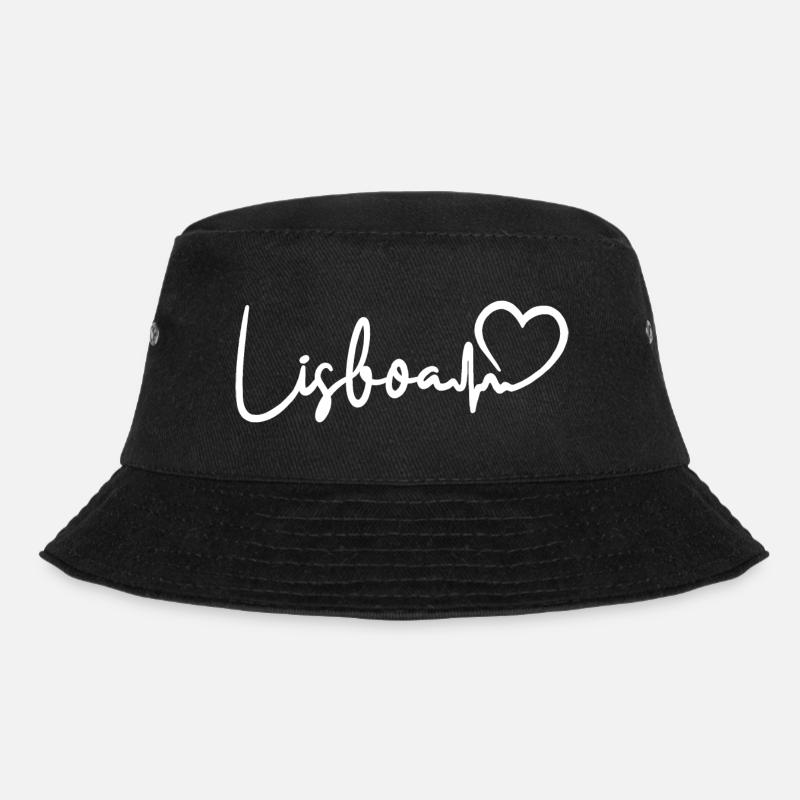 Lisboa Herzschlag Lissabon - Bucket Hat - Schwarz
