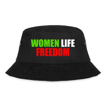 Women life freedom - Bucket Hat - Schwarz - Vorne - Lela (165cm)