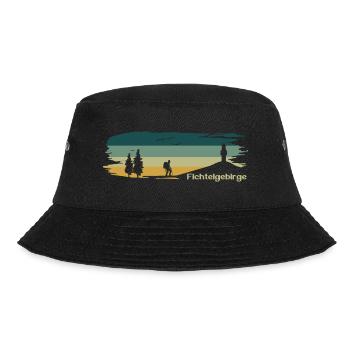 Fichtelgebirge Wanderer Schneeberg - Bucket Hat - Schwarz - Vorne - Lela (165cm)