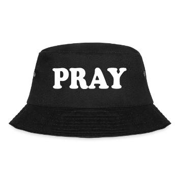 Pray - Bucket Hat - black - Front - Lela (165cm)