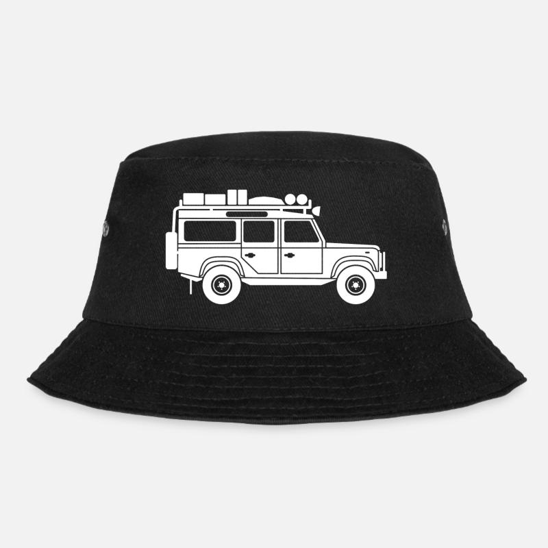 Defender D110-White - Bucket Hat - Schwarz