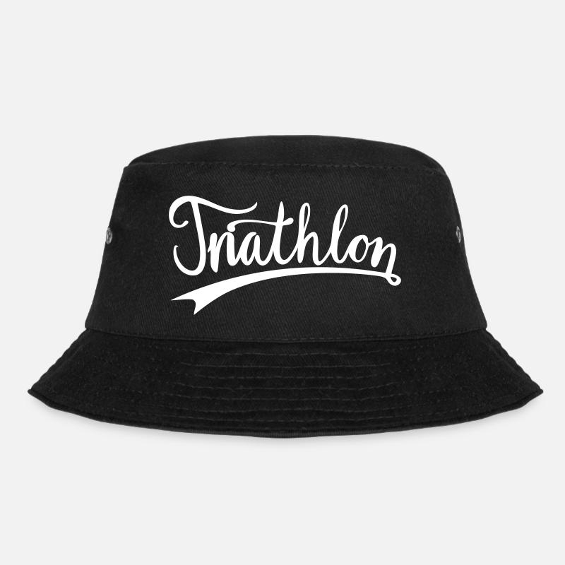 Triathlon Handlettering - Bucket Hat - Schwarz