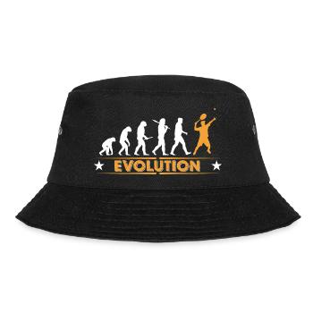 Tennis Evolution - orange/weiss - Bucket Hat - Schwarz - Vorne - Lela (165cm)