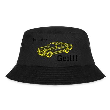 is der geil - Bucket Hat - Schwarz - Vorne - Lela (165cm)