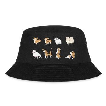 Hunde witzig - Bucket Hat - Schwarz - Vorne - Lela (165cm)
