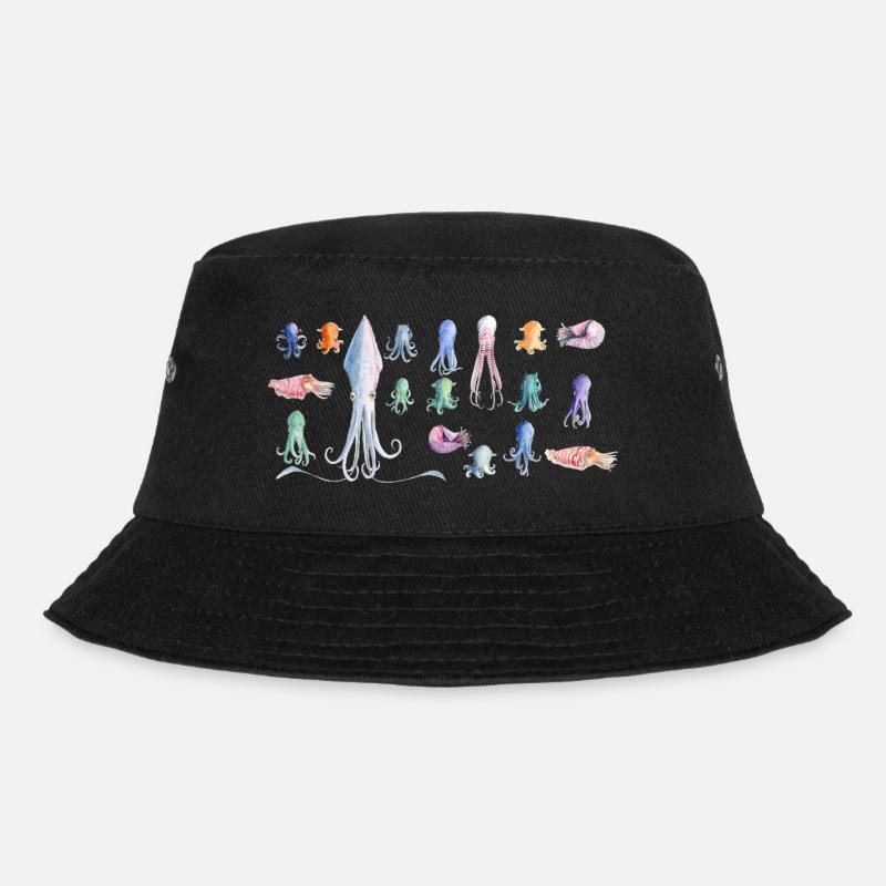 Oktopus rapport - Bucket Hat - Schwarz