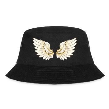 Flügelpaar - Bucket Hat - Schwarz - Vorne - Lela (165cm)