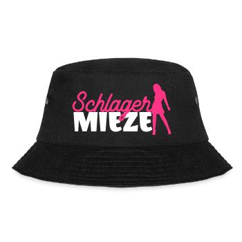 Schlager Mieze Lustiges Motiv Fans - Bucket Hat - Schwarz - Vorne - Lela (165cm)