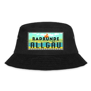 Radrunde Allgäu - Bucket Hat - Schwarz - Vorne - Lela (165cm)
