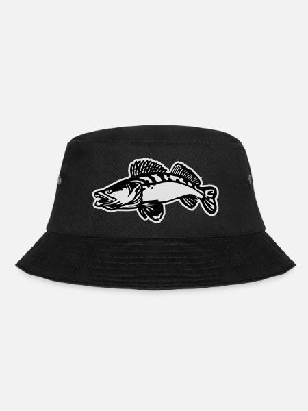 zander1__2c_mit_kontur - Bucket Hat - black