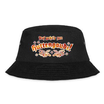 Hüttengaudi Apres Ski Design - Bucket Hat - Schwarz - Vorne - Lela (165cm)