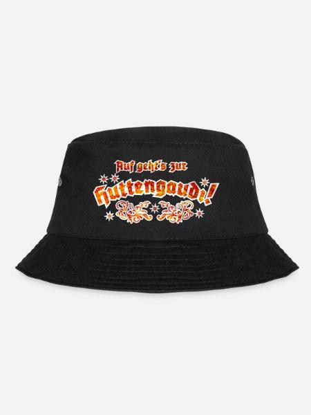 Hüttengaudi Apres Ski Design - Bucket Hat - Schwarz