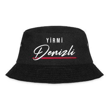 Denizli 20 Türkei Turkiye TR Geschenk Urlaub Türk - Bucket Hat - Schwarz - Vorne - Lela (165cm)