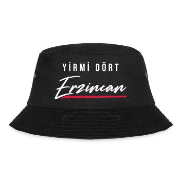 Erzincan 24 Türkei Turkiye Geschenk Urlaub TR Türk - Bucket Hat - Schwarz - Vorne - Lela (165cm)