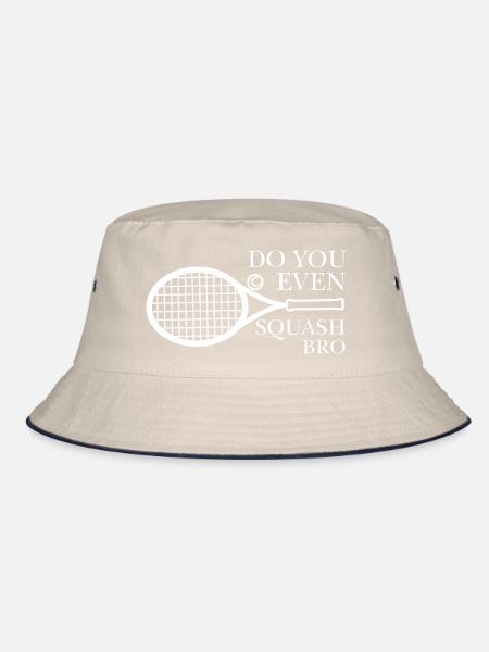 Squash - Bucket Hat - ecru/navy - Front