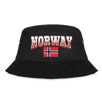 Norwegen - Bucket Hat - Schwarz - Vorne - Lela (165cm)