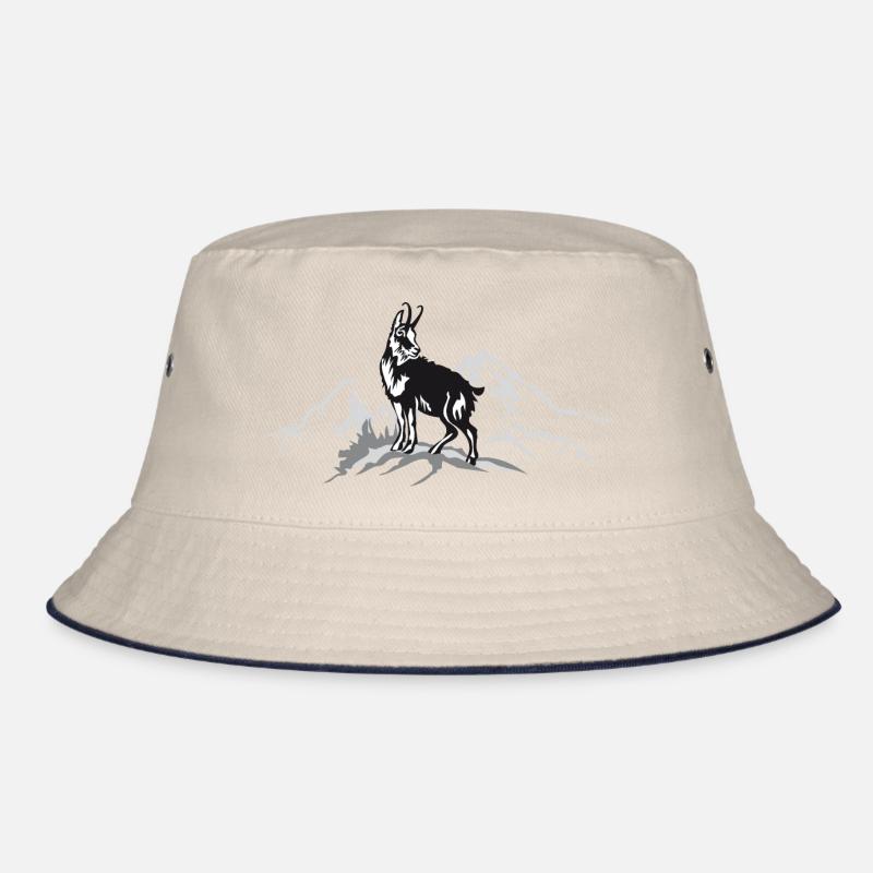 Gams im Winter am Watzmann Bucket Hat