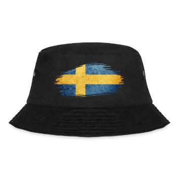 Sweden Sverige Norden Skandinavia Viking Graffitti - Bucket Hat - black - Front - Lela (165cm)