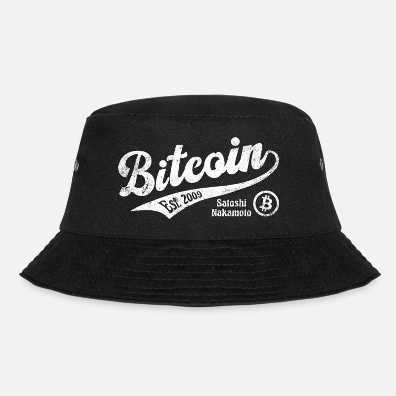 Bitcoin Vintage Trader BTC Krypto Blockchain - Bucket Hat - Schwarz
