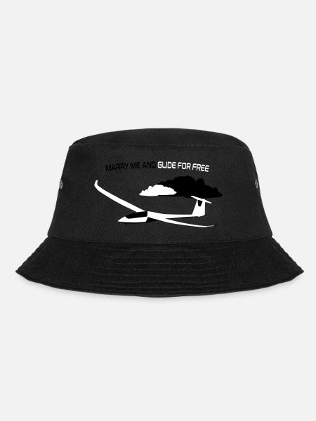 Glider Gliding Gliding Gliding Glider - Bucket Hat - black