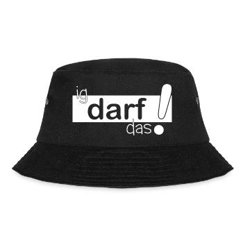 ig darf das! - Bucket Hat - Schwarz - Vorne - Lela (165cm)