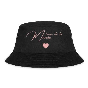 team de la mariée rose gold- t-shirt assorti - Bob - noir - Devant - Lela (165cm)