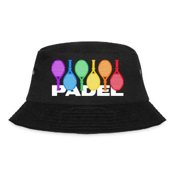 padel padeltennis padel-spieler padeltennisspieler - Bucket Hat - Schwarz - Vorne - Lela (165cm)