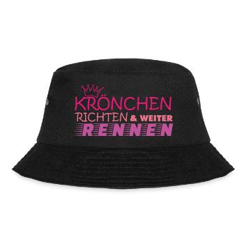 Muddy run shirt Teamshirt Matsch mud Lauf Schlamm - Bucket Hat - Schwarz - Vorne - Lela (165cm)