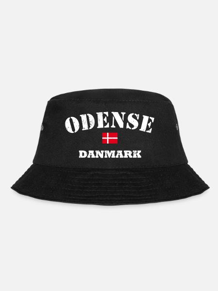 Odense Danmark - Bucket Hat - Schwarz