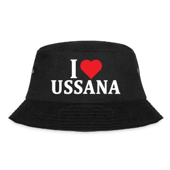 t-shirt Io amo Ussana t-shirt Sardegna - Bucket Hat - black - Front - Lela (165cm)