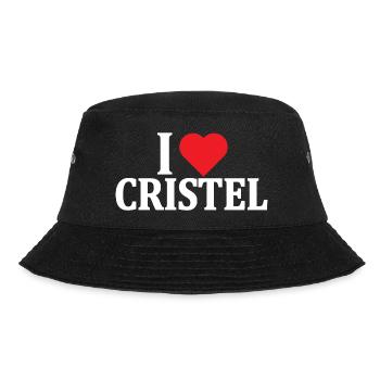 t-shirt J’adore Cristel t-shirt idée cadeau - Bob - noir - Devant - Lela (165cm)
