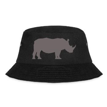 Rhino Profile Grey - Bucket Hat - black - Front - Lela (165cm)