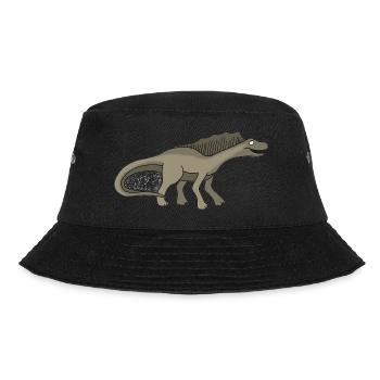 Dino 14 - Bucket Hat - Schwarz - Vorne - Lela (165cm)