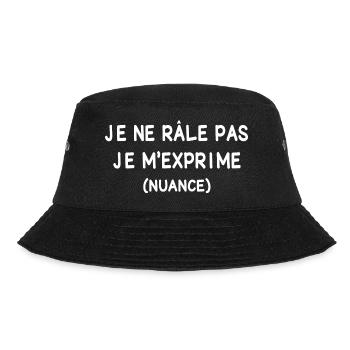 JE NE RALE PAS JE M'EXPRIME - Bob - noir - Devant - Lela (165cm)