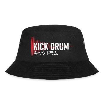Kick Drum - キックドラム - Synthesizer - Bucket Hat - Schwarz - Vorne - Lela (165cm)