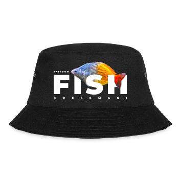 Boesemani Regenbogen Fischhalter - Bucket Hat - Schwarz - Vorne - Lela (165cm)