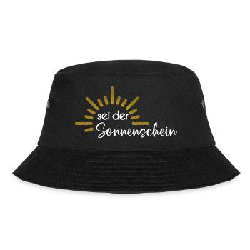 Sei der Sonnenschein - Bucket Hat - Schwarz - Vorne - Lela (165cm)