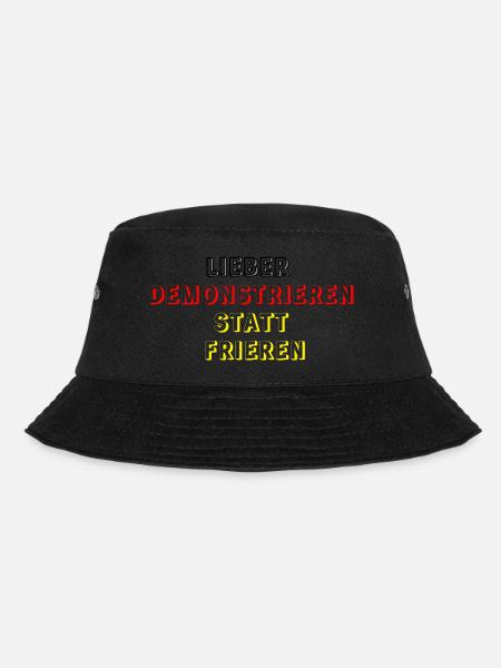 DEMONSTRIEREN - Bucket Hat - Schwarz