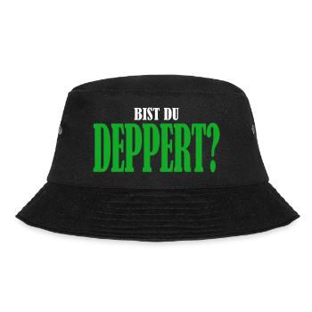 Bist du deppert? Österreich Österreichische - Bucket Hat - Schwarz - Vorne - Lela (165cm)