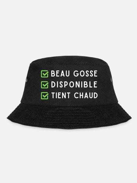 Beau gosse disponible tient chaud humour pour mec - Bob - noir