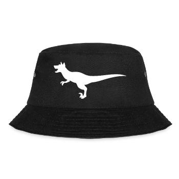 Malinois Belgischer Schäferhund Mechelaar Hund - Bucket Hat - Schwarz - Vorne - Lela (165cm)